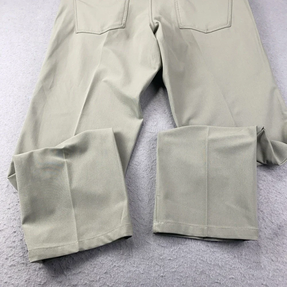 Rye 51 Voyager Mens 33x28 Green Flat Tech Blend Golf Performance Chino Pants - Picture 5 of 10